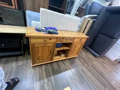 Solid Pine Sideboard / TV Console with Drawers and Cabinets