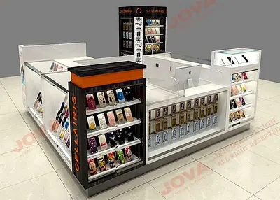 Luxury Mall Cell Phone Cover Kiosk + Free 3D Visuals | Shields
