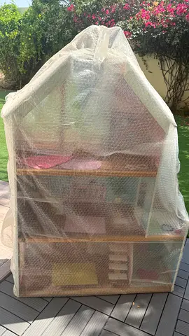 Two storey wooden dollhouse