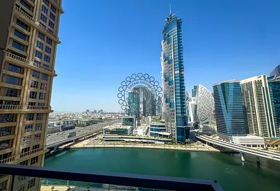 شقة غرفة وصالة في برج ميرا بالخليج التجاري