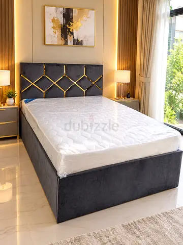 Brand New Queen Bed With Mattress Size 150*190Cm