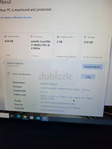Dell Latitude E5540 laptop for Sale