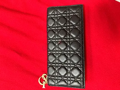 Authentic Christian Dior Cannage Lady Dior cross bag