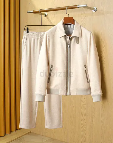 Brunello Cucinelli Two-Piece Track Jacket and Joggers Set (SUPER MASTER QUALITY)