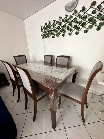 BRYAN 6 SEATER WOODEN DINNING SET