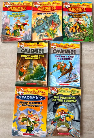 Set of 8 G. Stilton Children's Chapter Books (Geronimo Stilton series)
