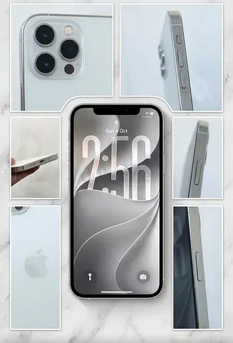 iPhone 12 Pro 256GB White - Good Condition, Unlocked All working with Facetime with complete Box