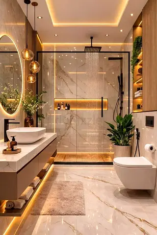 Bathroom renovation | ceiling | tiles flooring | apartment renovation