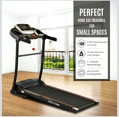 Sparnod STH-1200 Motorized Foldable Treadmill – Almost New Condition