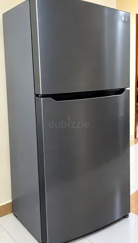 LG Top Freezer Refrigerator - Grey, Good Condition