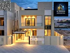 Villa for sale on Sheikh Mohammed Bin Zayed Road, on a main street near the park. Two floors and a r