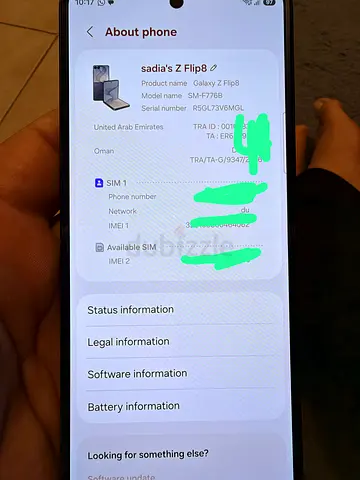 Samsung Galaxy Z Flip8 - Pre-owned, new condition 256gb tdra