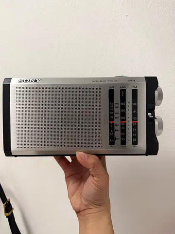 Vintage Sony ICF-J1 FM/SW/MW 3-Band Radio  Original Classic Collectible