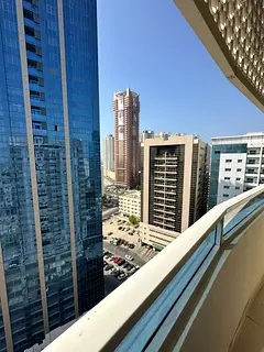 1 Bedroom + Hall in Al Nuaimiya 3, new tower, open view, balcony, 3 elevators and parking available