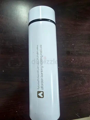 White insulated travel flask / water bottle (used) - 500ml