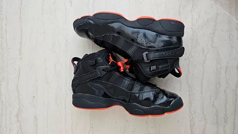Used Jordan 6 rings "Black infrared" Men's Athletic Sneakers (Size UK 5.5) - Good Condition