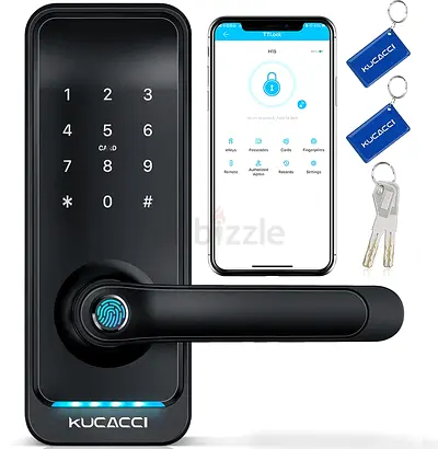 BrandKUCACCI Special featuresinterior door Lock typesmart door lock MaterialPlastic Recommended uses
