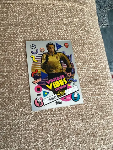 Vintage Thierry Henry Football Trading Card (Topps)