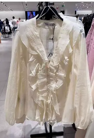 Cream blouse Zara LIKE NEW