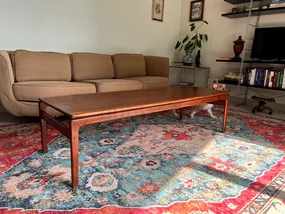 Midcentury teak coffee table