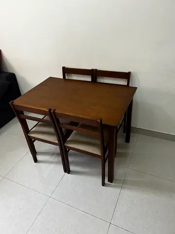 Table and 4 Set Chairs For sale