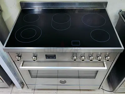 Bertazzoni Stainless Steel 90cm Electric Ceramic Hob Cooker with Oven - Good Condition