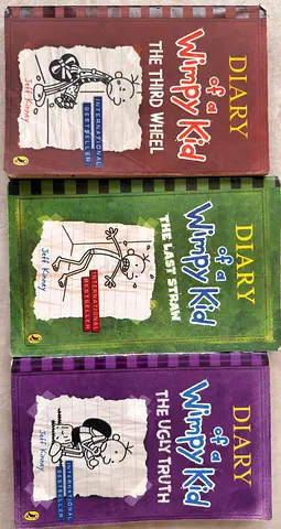 Diary of a Wimpy Kid set — The Third Wheel, The Last Straw, The Ugly Truth (used)