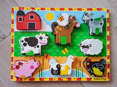 Wooden chunky puzzle