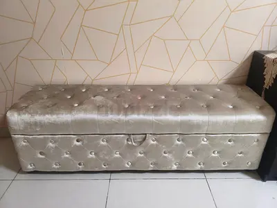 Velvet Bed Bench with storage