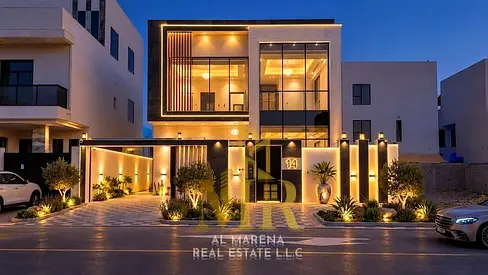 A bargain price and prime strategic location: A luxurious, modern villa with 5 master bedrooms in Al Helio 2 | Registration and ownership fees include