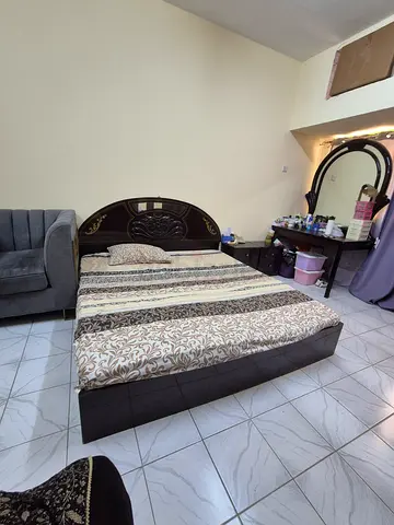 Double bed or side table with metress