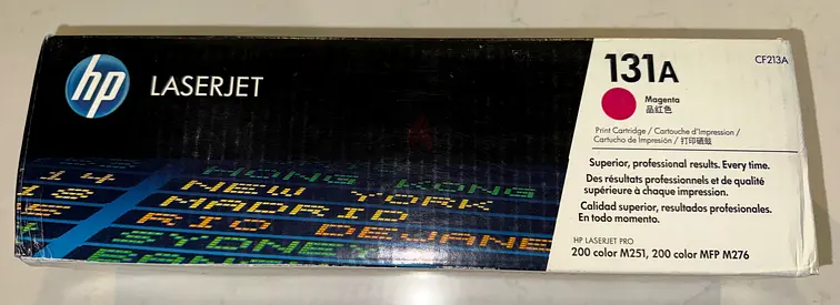 Genuine HP 131A Magenta LaserJet Toner Cartridge (CF213A) - New/Sealed