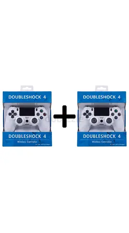 Ps 4 Pair of DoubleShock 4 Wireless Controllers (White) - New in Box