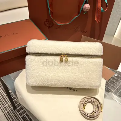 LORO PIANA Women's White Fur Extra Pocket Bag L27