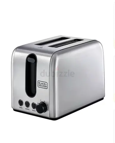 Black & Decker 2-Slot Stainless Steel Toaster - Good Condition