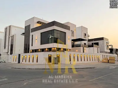 Luxury Corner Villa for Sale in Al Helio 2 – Ajman | 6 Master Bedrooms | Private Pool | Internal Elevator | Freehold Ownership for All Nationalities
