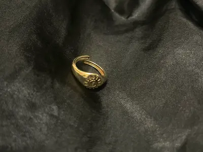 Golden Adjustable Ring