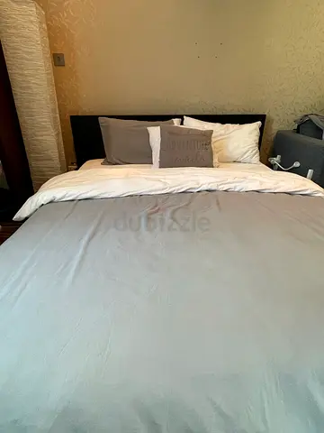IKEa malm king bed  ( mattress & pillows not included)