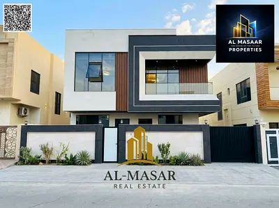 Modern villa in Al Yasmeen, Ajman; super deluxe finishing; freehold ownership for all nationalities.