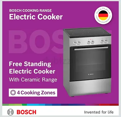 Bosch 60x60 Electric Cooker HKL060070M – Fully Working