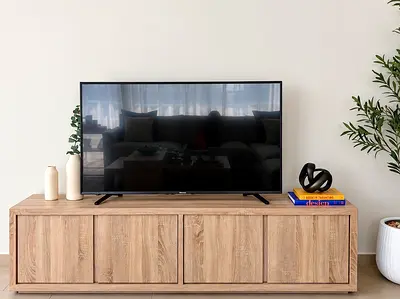 Custom Oak Wood TV Unit - Excellent Condition | FINAL PRICE!