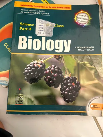 Biology Science Part-3 textbook (Class)