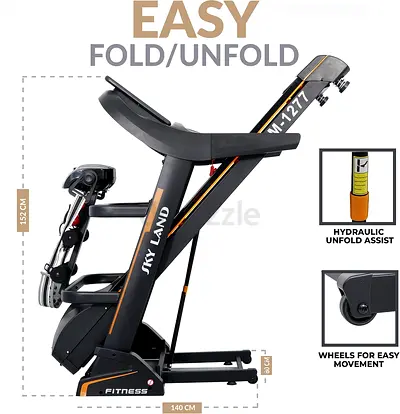 Skyland EM-1277 Heavy Duty Treadmill - Price: AED 800 – slightly negotiable for serious buyer.