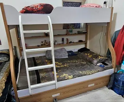 Bed dual bed neat n clean with mattress