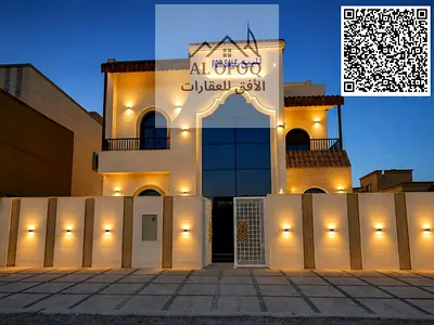 Villa for sale in Al Yasmine with easy payment, one of the most beautiful areas in the Emirate of Ajman, freehold for all nationalities,