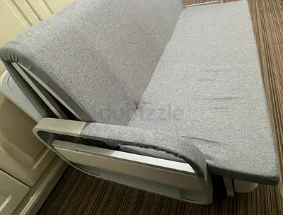 Compact grey fabric sofa bed - good condition- Negotiable