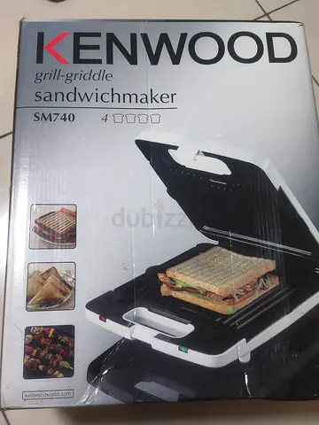 Kenwood SM740 Grill, Griddle & Sandwich Maker (Used, complete in box)