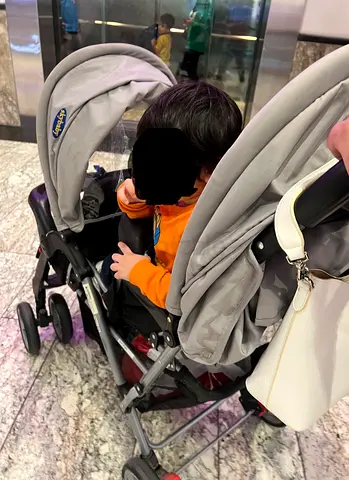 Double/twin stroller in good used condition