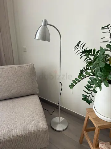 Ikea/Floor/reading lamp, aluminium chrome effect