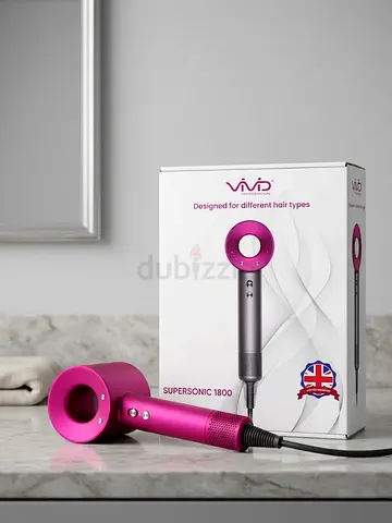 Dyson-style Supersonic Hair Dryer (Pink) - Excellent Working Condition